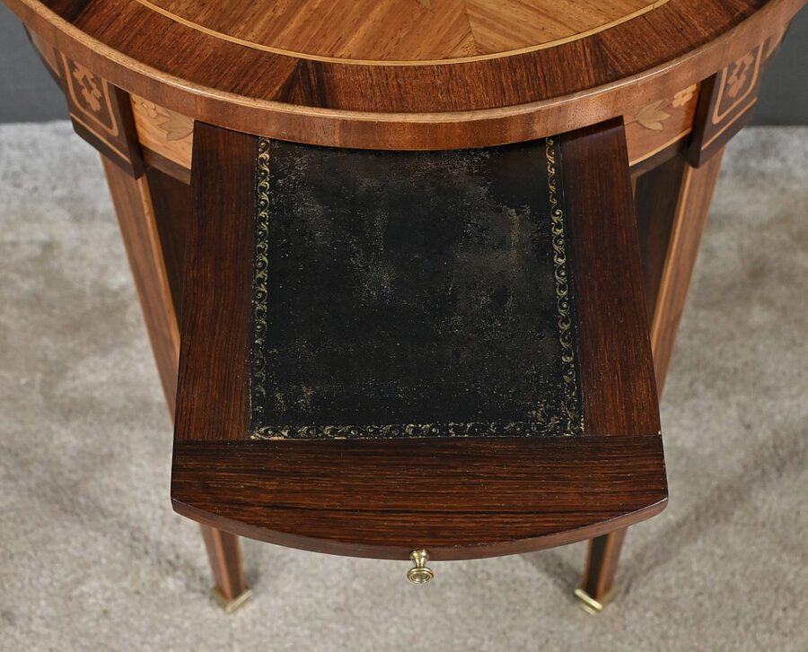 Petite Table de Salon en Marqueterie, style Louis XVI - Fin XIXe – Image 15