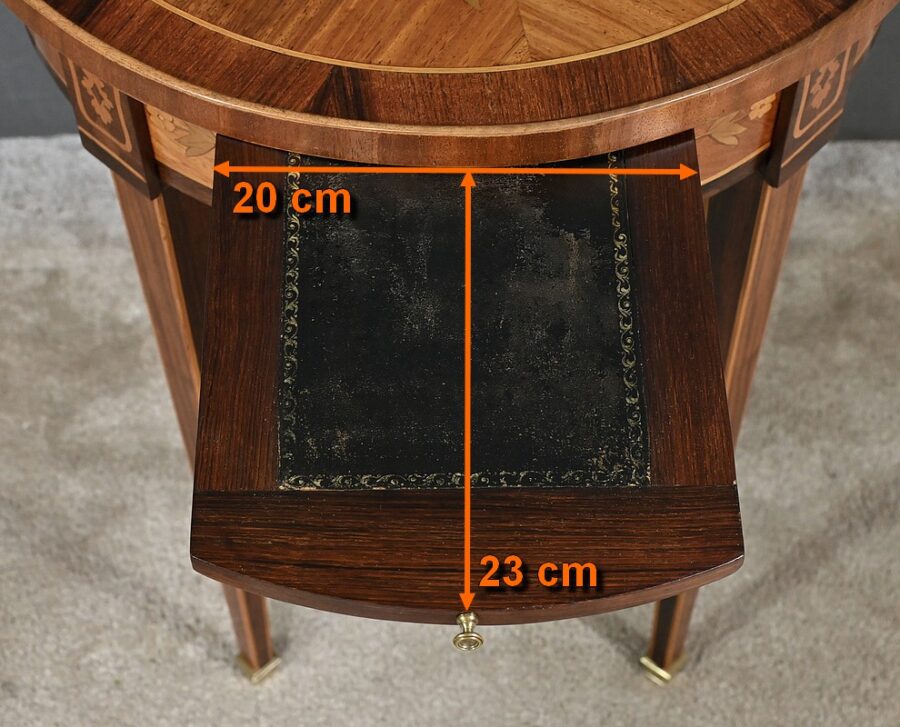 Petite Table de Salon en Marqueterie, style Louis XVI - Fin XIXe – Image 19