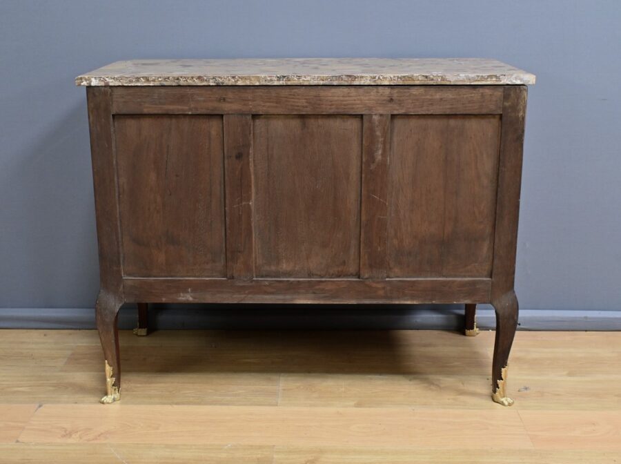Commode Sauteuse en Bois de Rose et Palissandre, style Transition Louis XV / Louis XVI – Début XXe – Image 26