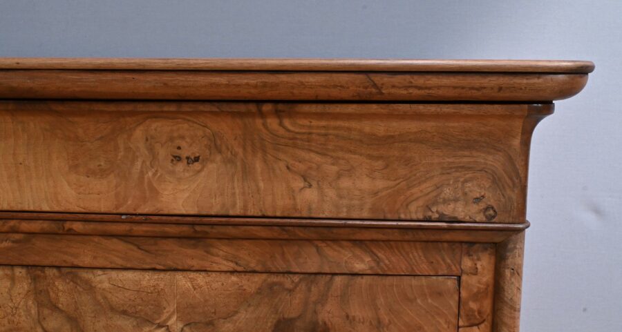Commode en Ronce de Noyer, époque Restauration - 1re partie XIXe – Image 7