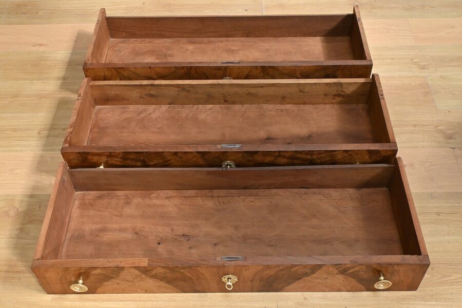 Commode en Ronce de Noyer, époque Restauration - 1re partie XIXe – Image 15