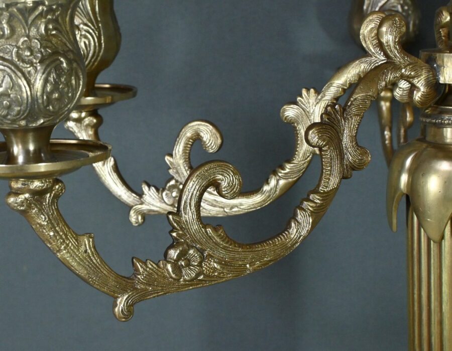Important Candélabre en Bronze, style Louis XVI - Fin XIXe – Image 5