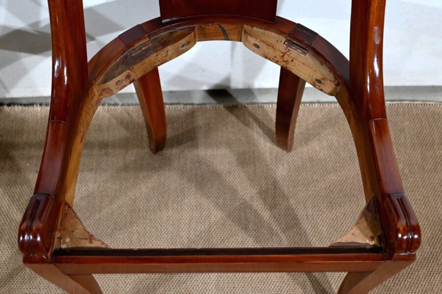 Suite de 4 Chaises Gondole en Acajou - Début XXe – Image 17