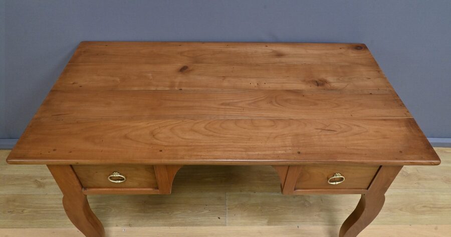 Table Bureau en Merisier, style Louis XV - 2ème partie XIXe – Image 6