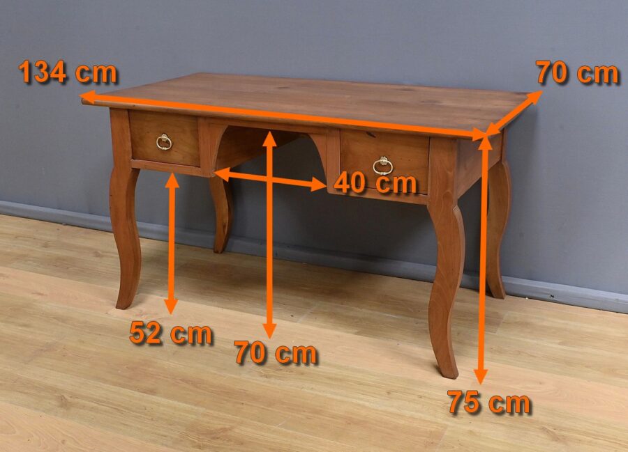 Table Bureau en Merisier, style Louis XV - 2ème partie XIXe – Image 15