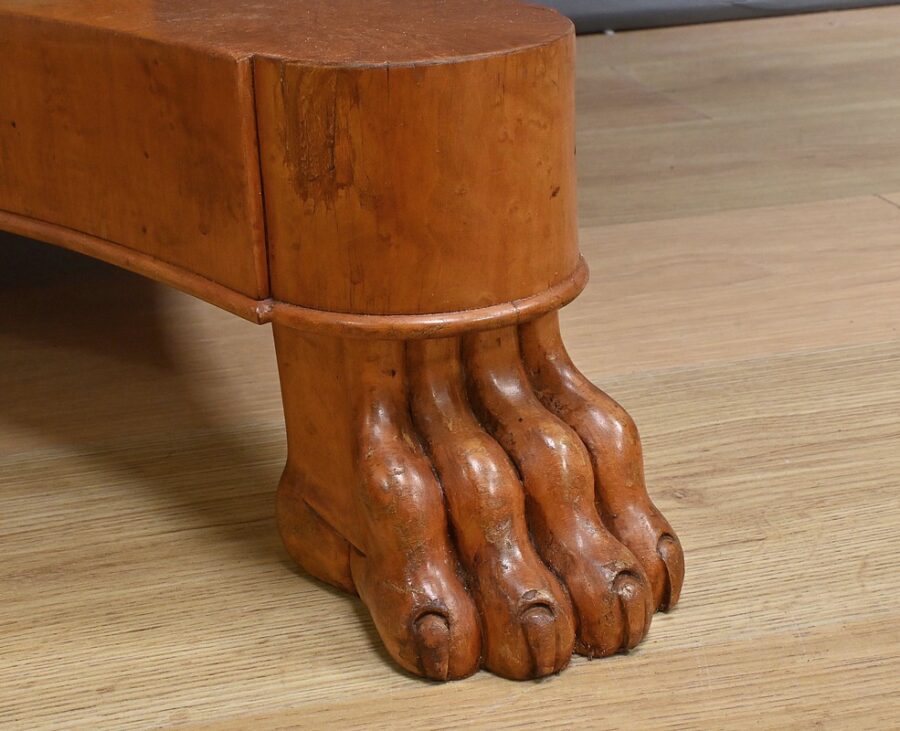 Table Ronde à Allonges en Érable moucheté, style Charles X - 1940 – Image 9