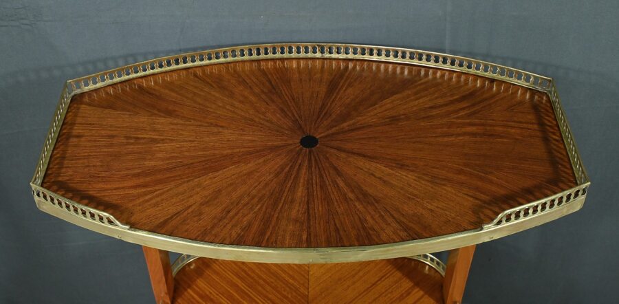 Table de Salon en placage d'Acajou, style Louis XVI - Fin XIXe – Image 3