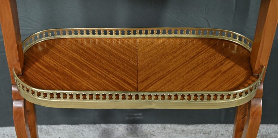 Table de Salon en placage d'Acajou, style Louis XVI - Fin XIXe – Image 6