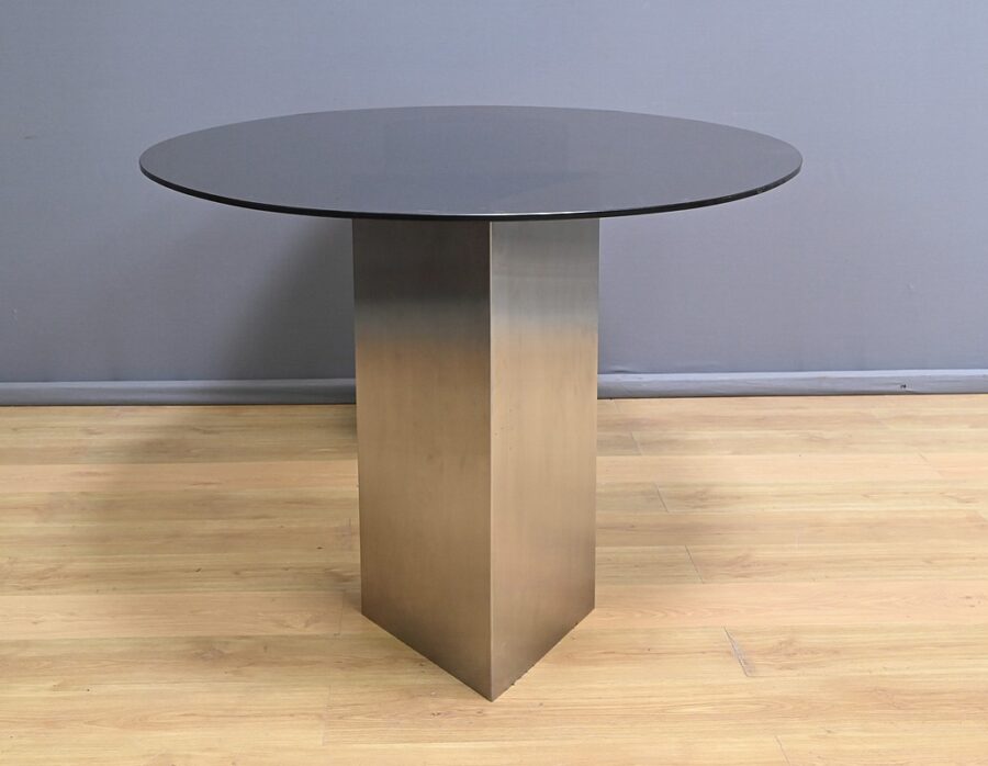 Table Ovale en Verre Fumé - 1960 – Image 5