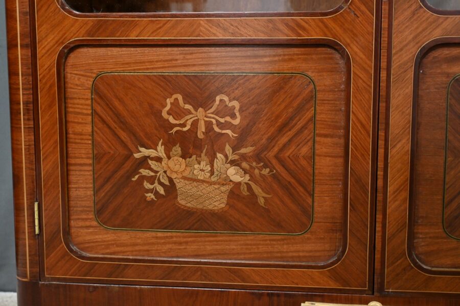 Bibliothèque en Bois de Rose et Acajou, style Louis XVI – Début XXe – Image 10