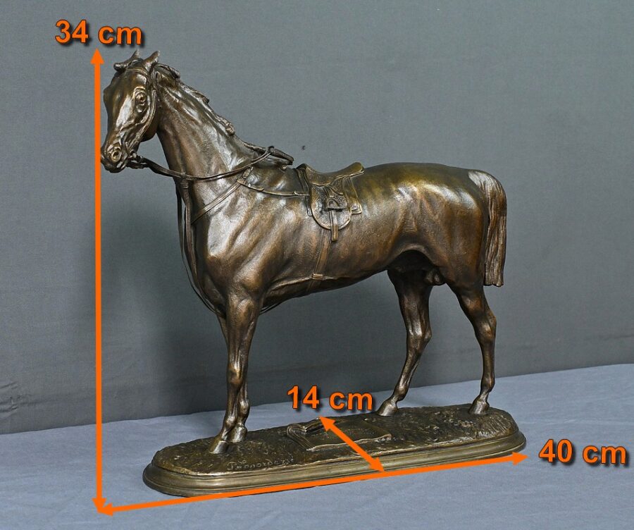 Bronze Cheval "Saucebox", de P. Lenordez - 2ème moitié XIXe – Image 16