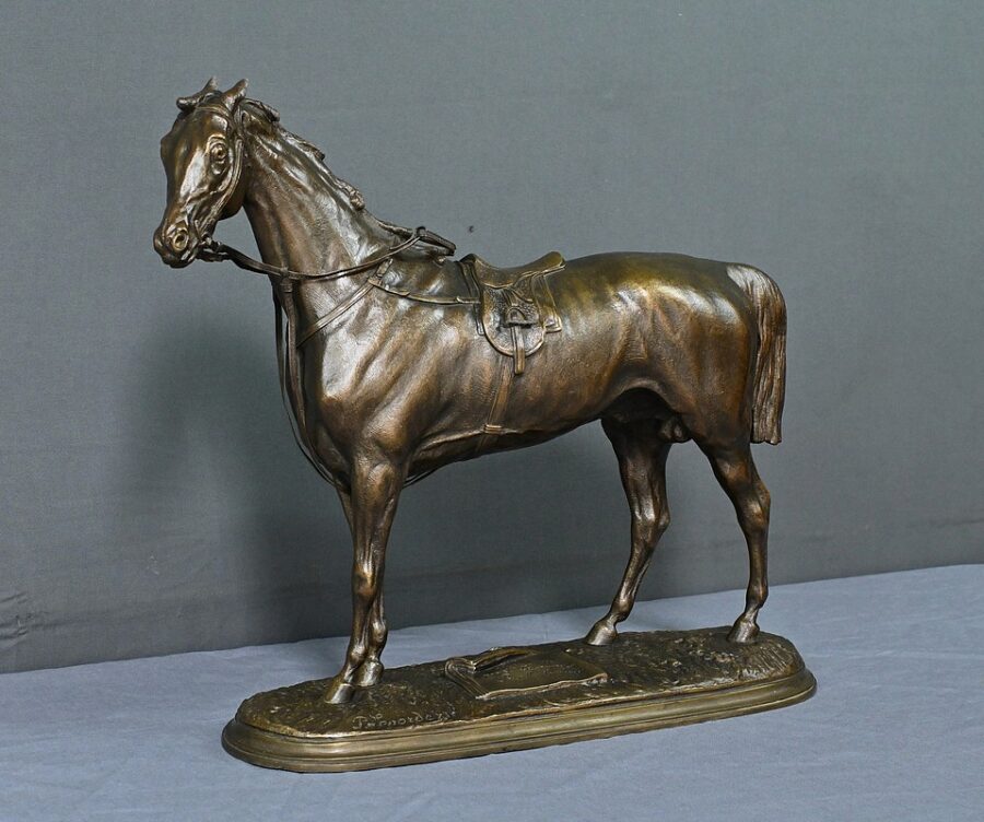 Bronze Cheval "Saucebox", de P. Lenordez - 2ème moitié XIXe – Image 2