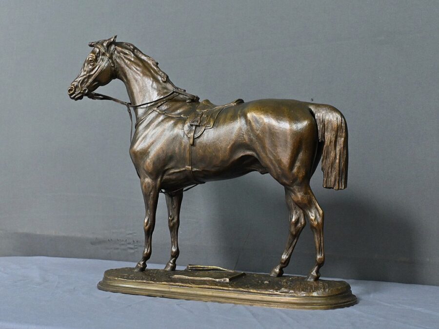 Bronze Cheval "Saucebox", de P. Lenordez - 2ème moitié XIXe – Image 3