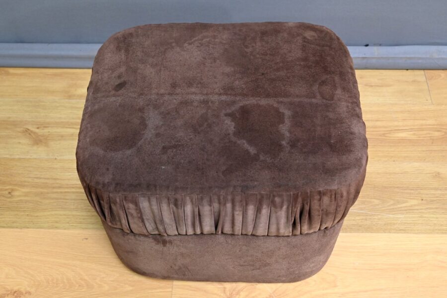 Coiffeuse et son Pouf en Nubuck, design Italien – 1970 – Image 19