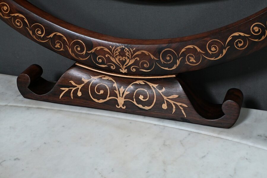 Coiffeuse en Palissandre et Marqueterie, époque Charles X - Début XIXe – Image 8