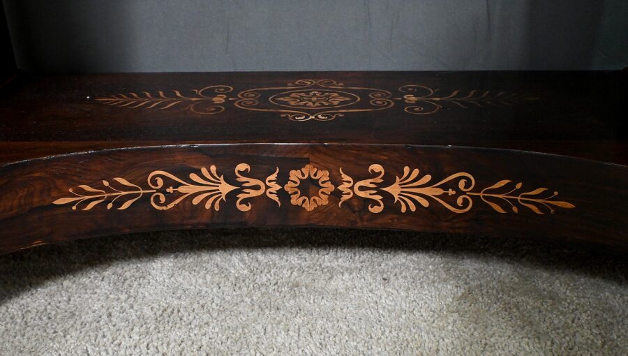 Coiffeuse en Palissandre et Marqueterie, époque Charles X - Début XIXe – Image 12