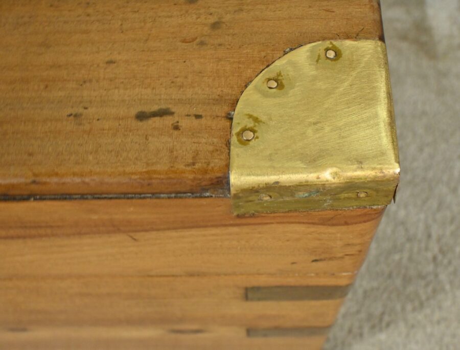 Malle de Marine en Camphrier, Indes – Fin XIXe – Image 6