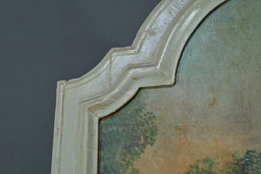 Miroir Trumeau en Bois peint, style Louis XV - 1ère partie XXe – Image 5