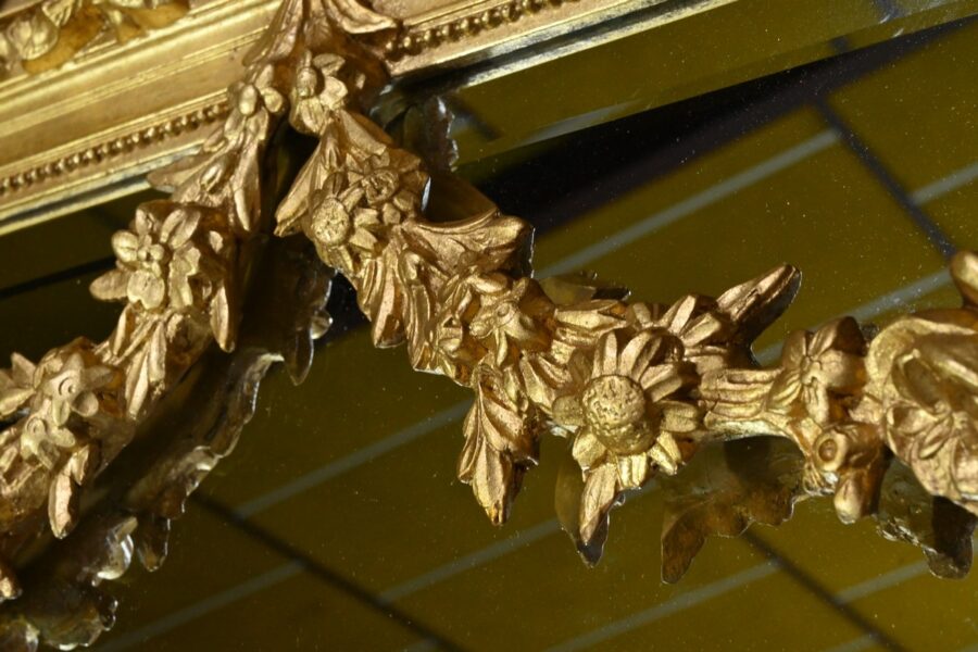 Miroir en Bois Doré, style Louis XVI - 2ème partie XIXe – Image 12
