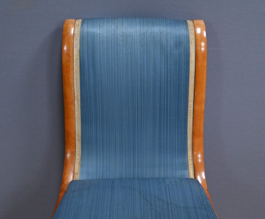 Suite de 6 Chaises en Erable et Merisier, style Charles X – Milieu XXe – Image 14