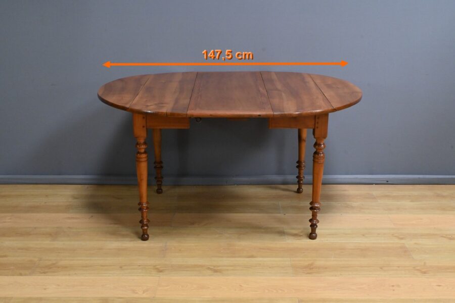 Table 4 à 10 Couverts à Allonges en Merisier, style Louis Philippe – Fin XIXe – Image 21