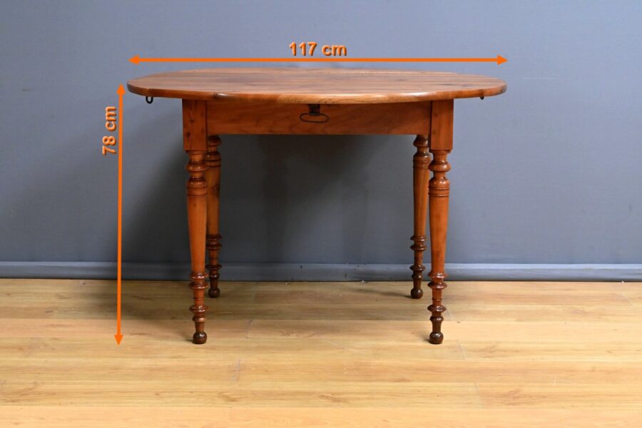 Table 4 à 10 Couverts à Allonges en Merisier, style Louis Philippe – Fin XIXe – Image 24