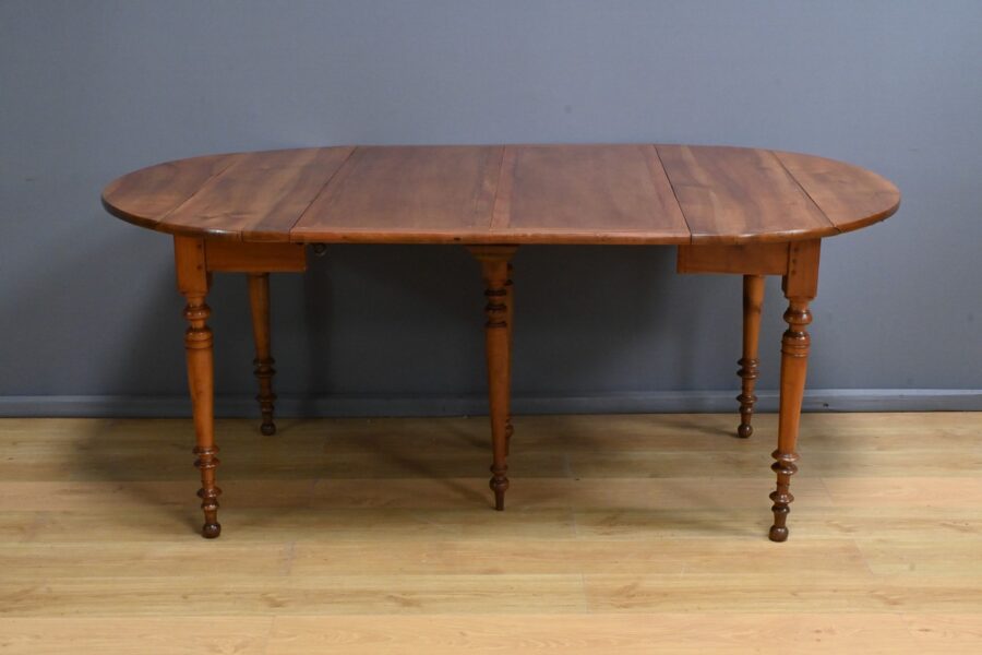 Table 4 à 10 Couverts à Allonges en Merisier, style Louis Philippe – Fin XIXe – Image 9