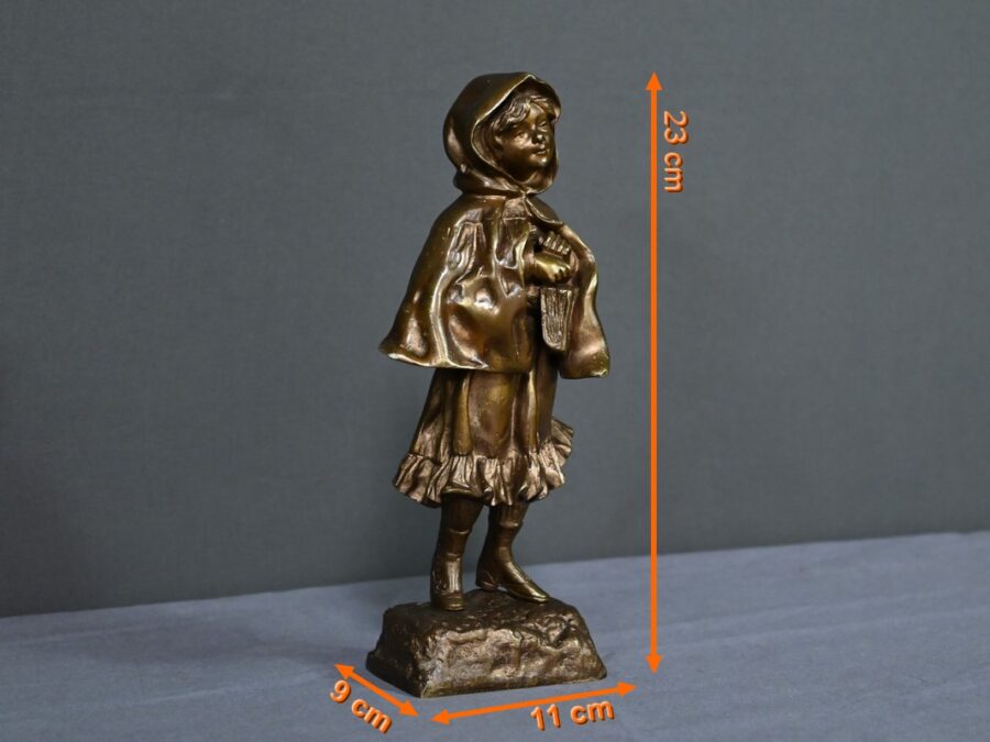 Bronze « L’Ecolière », signé Tremo – Début XXe – Image 22