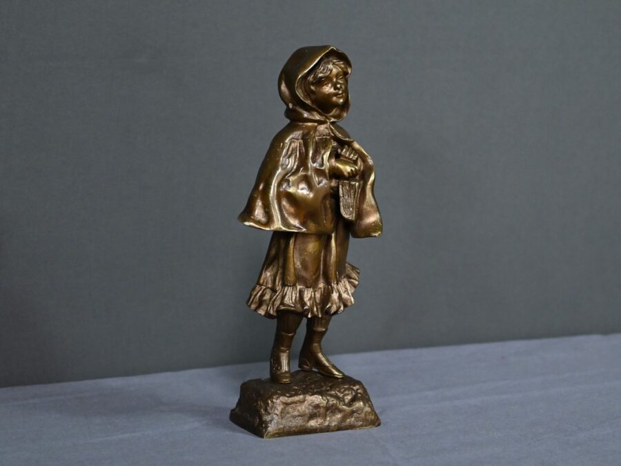 Bronze « L’Ecolière », signé Tremo – Début XXe – Image 3