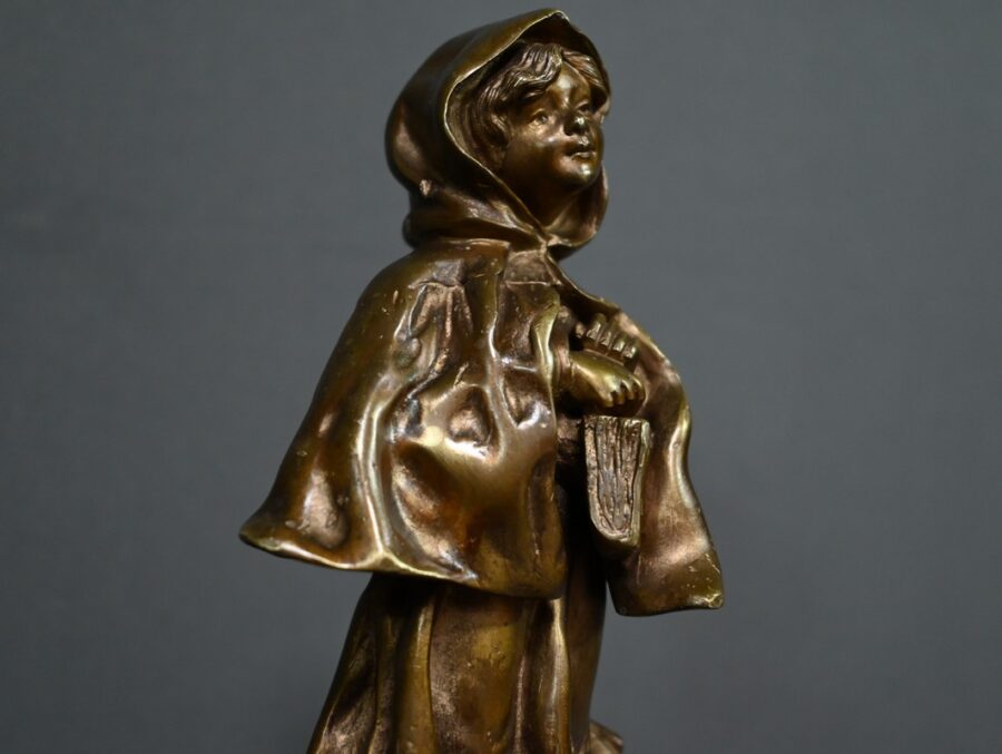Bronze « L’Ecolière », signé Tremo – Début XXe – Image 8