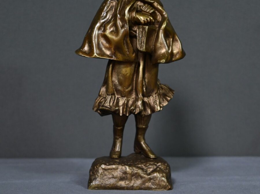 Bronze « L’Ecolière », signé Tremo – Début XXe – Image 9